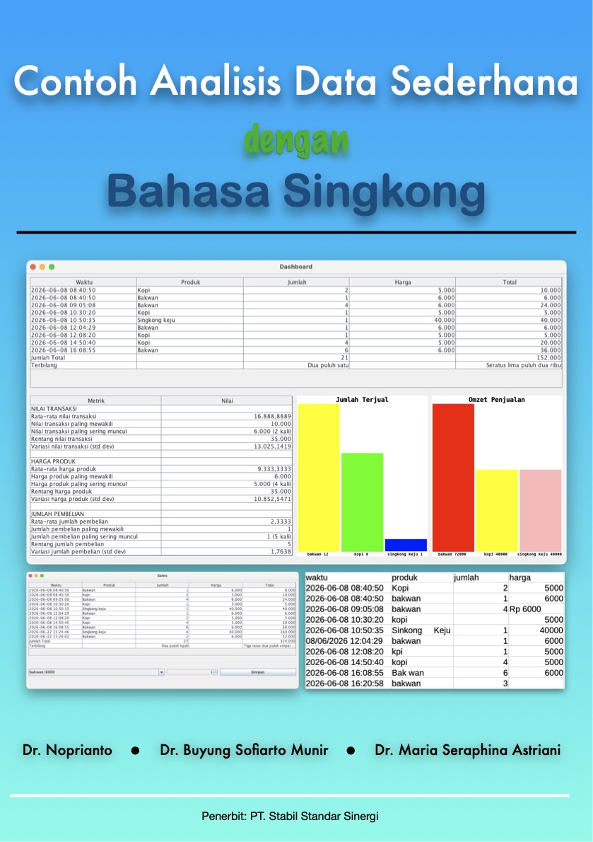 Contoh Analisis Data Sederhana Dengan Bahasa Singkong